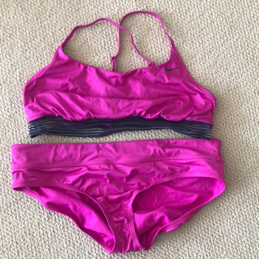 Nike Fuchsia Bikini Set